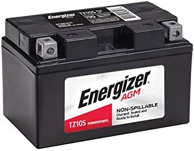 Energizer TZ10S AGM мотоцикл и ATV 12V батерија, 190 засилувачи на ладни врски и 8,6 AHR. Заменува: YTZ10 и други