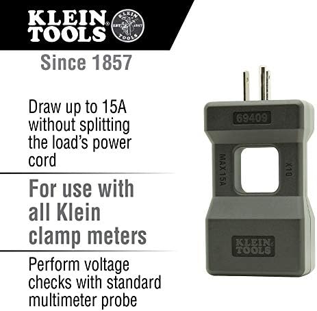 Klein Tools ET600 Multimeter, Megohmter Tester Insulation, отпорност на 4000 оми, 125V/250V/500V/1000V, автоматски TRMS Multimeter
