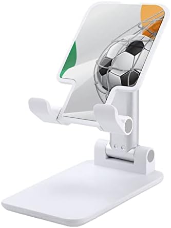 Фудбалска цел и ирско знаме за преклопување на мобилниот телефон, прилагодлив држач за мобилен телефон Смешно пристаниште за десктоп компатибилен