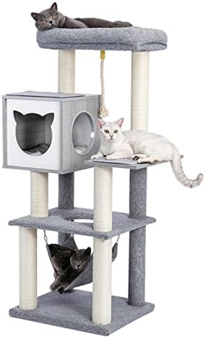 Мачки дрвја и кули за големи мачки, 52in кули за мачки мачки, слаби мачки дрво, мачка кула за големи мачки цврсти