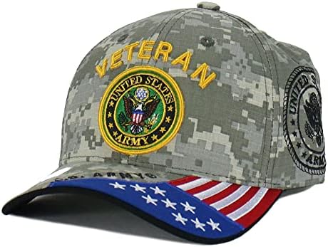 Американската Армија Ветеран Шапка Армија Воен Службеник Лиценциран Прилагодлив Бејзбол Капа