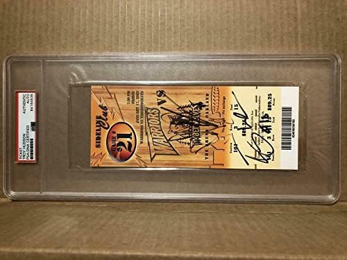 Троја Хадсон потпиша автограмиран автограм автограм ПСА ПСА/ДНК кошаркарски билет НБА - Автограмирани НБА фотографии