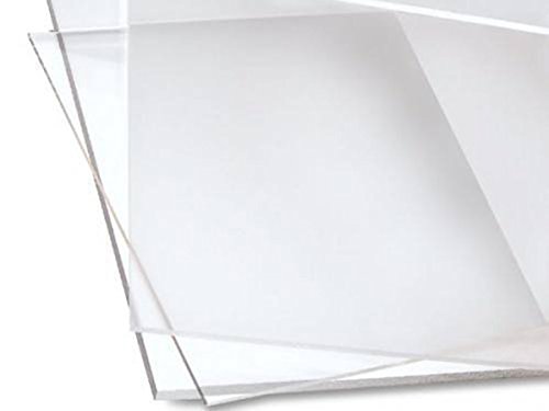 Леано акрилен лист - 12 x 12 - чиста - дебела 3мм - се користи во уметнички инсталации, модели, дисплеј и сигнали, прозорци, аквариуми, трофеи, рамки за слики, мебел - трансп