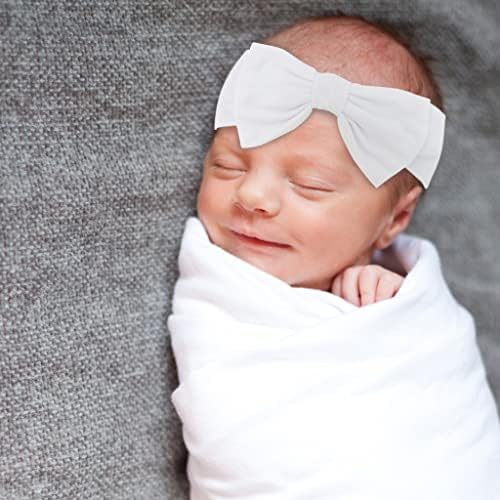 Rative Baby Swaddle прима ќебиња со лента за глава или капа за унисекс новороденче девојче