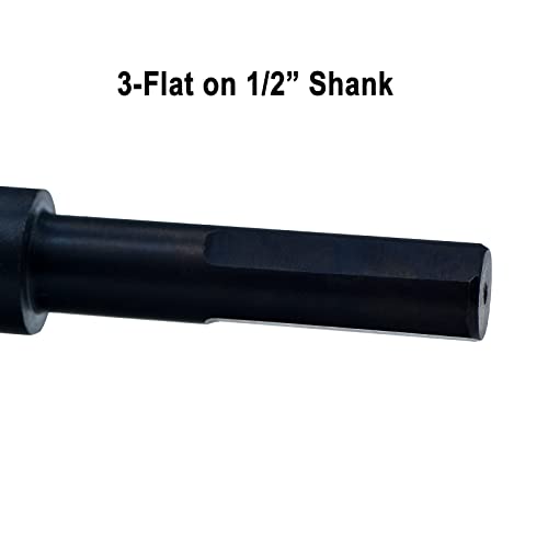 MaxTool 33/64 Silver and Deming Dript Bits HSS M2 S & D Веснички битови Prentice Twist Вежби црн оксид 3-раб на 1/2 Shank 3-Flat 6 OAL;