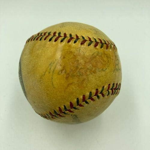 Вонредна Мардохеј Три Прст Браун Сингл Потпишан Бејзбол ОД 1920-тите ЈСА КОА-Нфл Автограмирани Разни Предмети