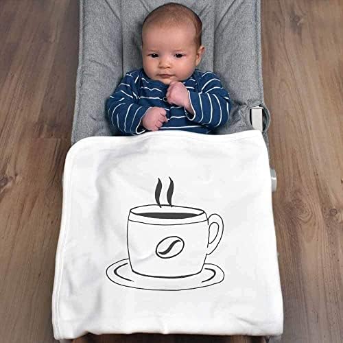 Azeeda „Топла чаша кафе“ памучно бебе ќебе/шал