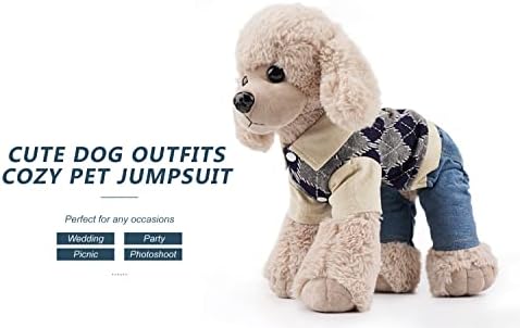 Лојални комбинезони За Кучиња Од крзно За Мали Кучиња, Меки Плетени Еластични Фармерки За Кучиња, Облека За Облека За Кученца За