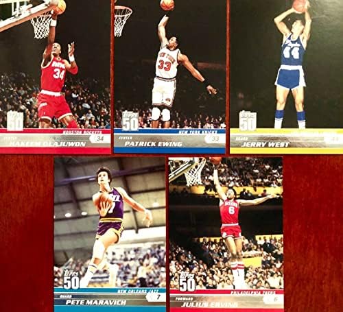 2007 2008 година Топс 50 -годишнината кошаркарска серија Комплетна 50 картички поставени со starsвезди и сала на фамилии