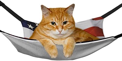 Американски патриотски орел миленичиња хамак удобно прилагодлив кревет за виси за мали животни кучиња мачки хрчак
