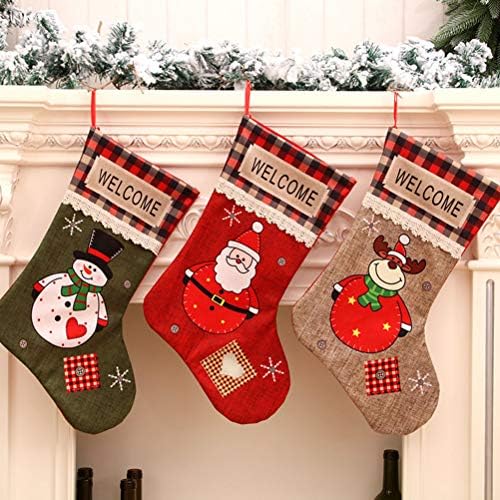 Valiclud Прекрасна Божиќна порибување на Божиќ, чаша, виси букви, торба за подароци за божиќна чорап