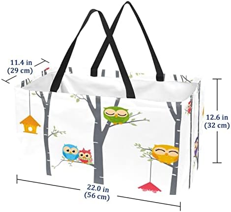 Кошар за еднократно шопинг дрво гранка Птица преносно преклопување пикник намирници торбички за перење торба за торбичка за купување