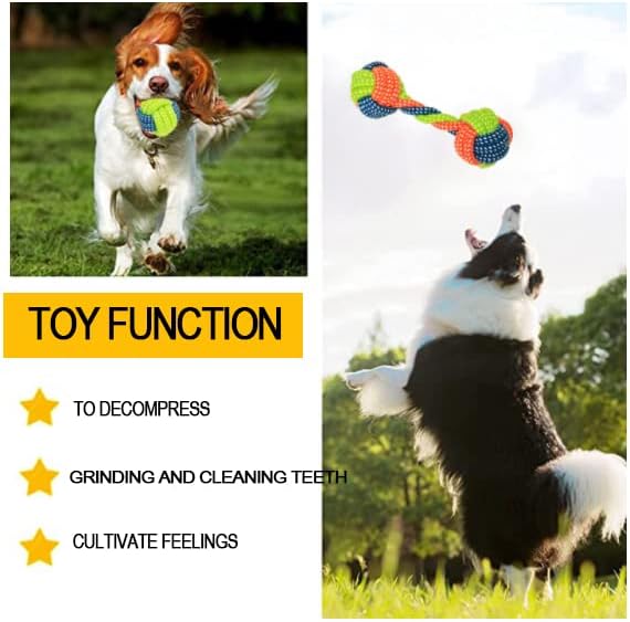 Јооциз Тешки Куче Играчки За Агресивни Џвакачи, Големи Куче Играчки Со Поголем Јазол Јаже Играчки Интерактивни Куче Џвакање Играчка За Мали,