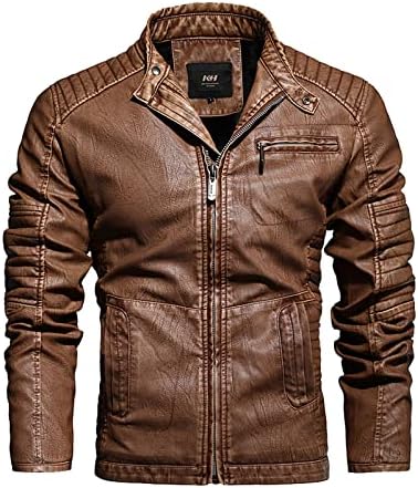 Uofoco преголема излегување од зимски палта мажи обични долги ракави јакна лапел топло руно удобно копчиња цврсто палто со цврсто