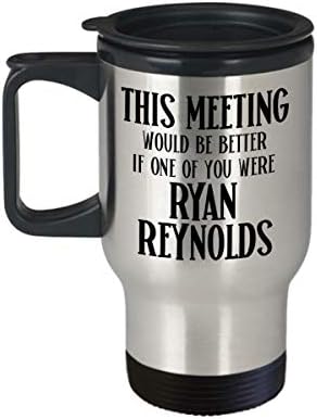 Рајан Рејнолдс патна кригла за соработници за канцелариски подарок за Рајан Рејнолдс филмови loversубовници кафе чаши за жени за замотани