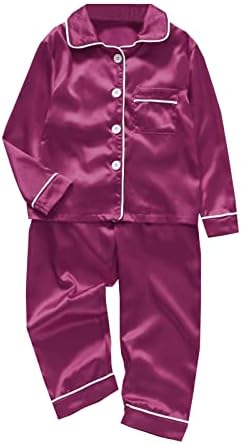 XBKPLO момчиња пижама постави бебе момче девојче облека цврста боја копче надолу кратки ракави 2 парчиња врвови и кадифен вреќа