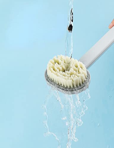 Чистење четка за бања ексфолирачка четка за туширање за бања со диспензерот за сапун- долга рачка четка за бања може да се наполни со течност за