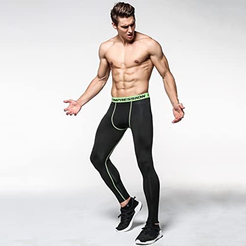 Xiaobu компресија панталони Менс цврста боја Дише еластични хеланки за трчање Брзи суво тренингот хулахопки
