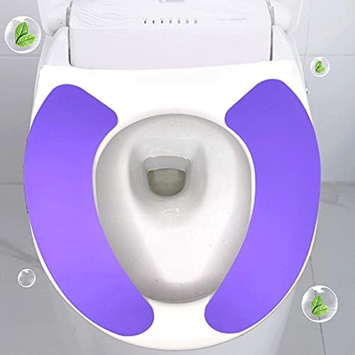 Подигање на тоалетот за тоалети, силиконски тоалетно седиште Едноставно и практично тоалетно седиште налепница Преносно тоа тоалетно седиште