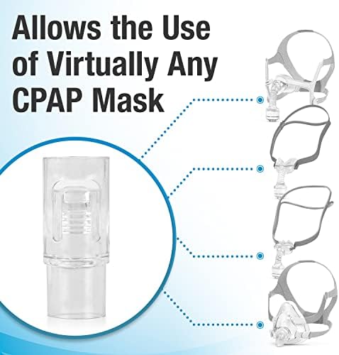 [3 пакет] Адаптер за црево Impresa за ResMed Airmini CPAP машина се вклопува практично секоја маска CPAP - адаптер за импреса само за додатоци