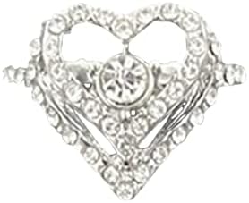 2023 година Нова сребрена игла, пенливи ринистички обетки од срцев обетки, мали кристални срцеви облици во форма на срце