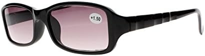 Црна надворешна целосна рамка сива леќа Читател на сонце читање очила за мажи и жени +1,00 ~ +4,00