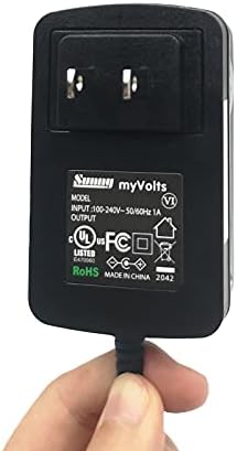 MyVolts 12V адаптер за напојување компатибилен со/замена за Sony SRS -XB3L Bluetooth звучник - американски приклучок