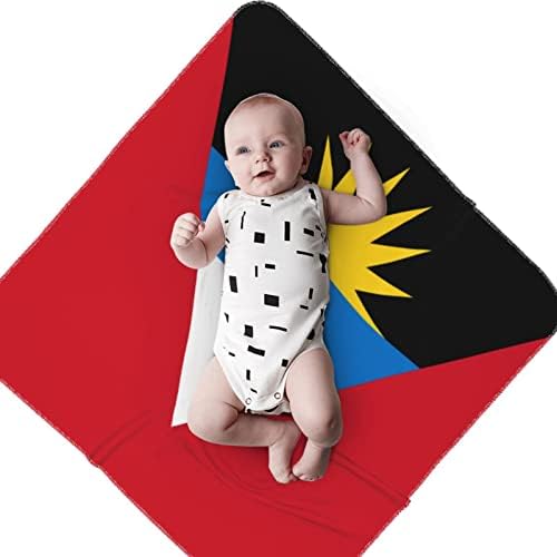 Flage of Antigua и Barbuda Baby Bickette кое прима ќебе за обвивка за покривање на новороденчиња за новороденчиња