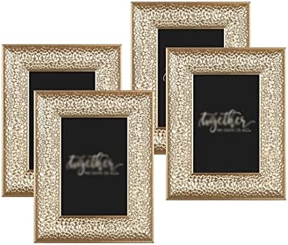 Фото рамка модерна златна слика со слики со слики постави 10x15cm за wallидни таблети декорација свадба постер рамка за домашен украс рамка
