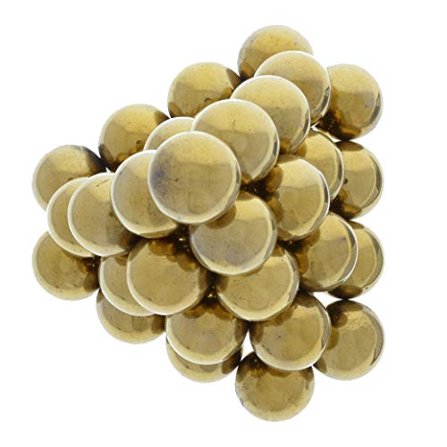 Хипнотички Скапоцени камења: 10 парчиња Злато Магнетни Хематит Круга - 0,75 Инчи Големина - Рефус Керамички Феритни Магнети за Изработка, Хоби,