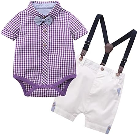 Шорцевите за момчиња на Tiepant Baby ги поставуваат облеките на господинот на комбинетите 3-24 месеци
