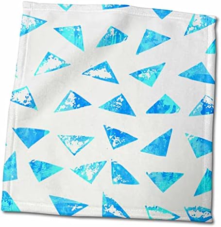 3DROSE модерна светло сина акварел исфрлена триаголници - крпи