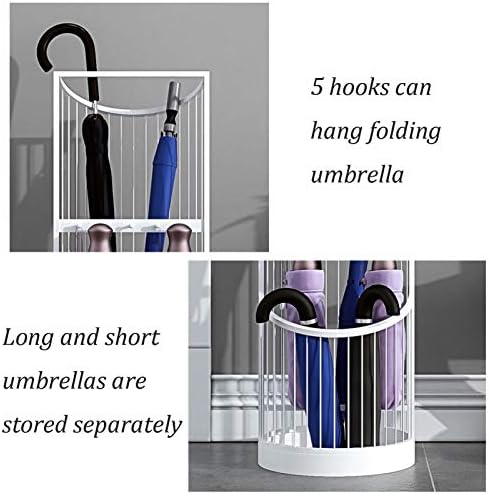 Wxxgy чадор стојат метална светлина водоотпорен водоотпорен 'рѓа со голем капацитет за заштеда на чадор/A/61x30cm