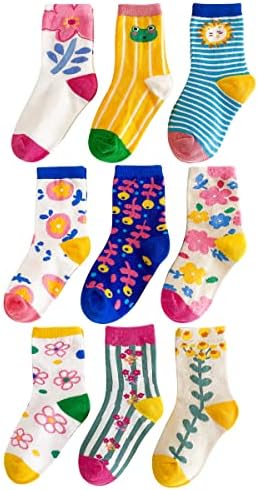 Детски чорапи за деца 9 пакуваат деца чорапи за деца мали чорапи девојки момчиња памучни чорапи