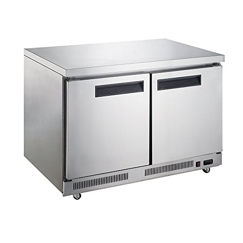 Дукерс DUC60R 15,5 кубни. Ft. Комерцијален фрижидер со под-врата од 2 врати во не'рѓосувачки челик