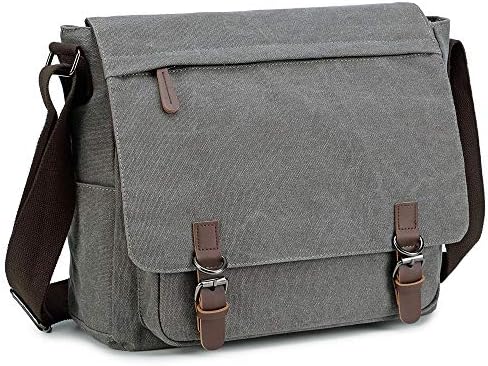 Торба за месинџер за мажи Ретро, ​​платно сачер, случајни чанти за лаптоп, вклопуваат 13,3 15,6 инчи