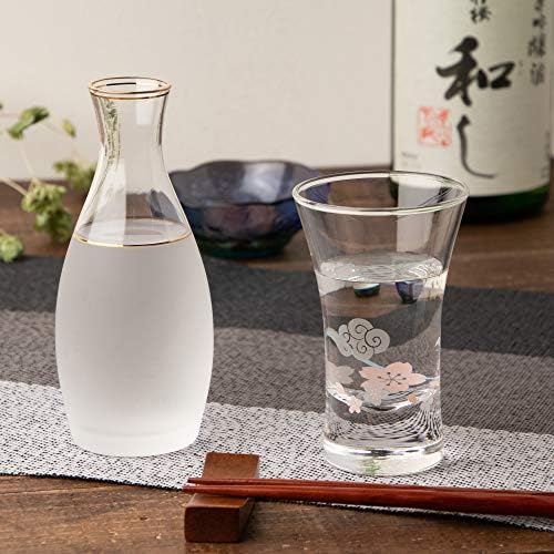 東洋 佐々 ガラス ガラス Toyo Sasaki Glass 09112-J346 Cold Sake Cup, Mt. Fuji Model, 4,3 fl oz
