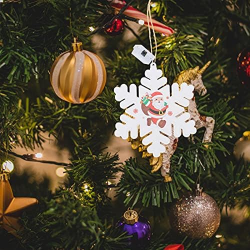 Абоофан Дедо Мраз украси за орнаменти за порибување, предводени од висечки ламба декор, Божиќни купови за подароци, елка, висечки приврзоци,