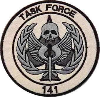 4 парчиња Call of Duty Task Force 141 елита извезена декоративна лепенка