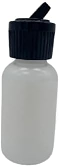 Природни фарми 4 мл пластична црна флип шишиња шишиња - 12 пакувања - за есенцијални масла, парфеми, лосиони