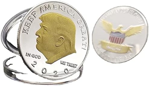 2020 Трамп Монети Комеморативни Монети 45-ти Американски Претседател Трамп Комеморативна Монета Метален Медал