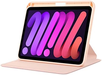 Тежок Случај Компатибилен Со iPad Mini 6 Генерација 2021 8,3 Инчен Тенок Агол На Гледање Со Повеќе Агли, Капак На TPU Со Држач За Моливи,