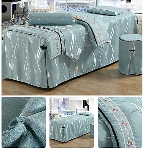 Leves Zhuan Масажа за масажа поставува 6 парчиња кревети за масажа со здолништа со столче за столче за кревети за кревети за белстерска