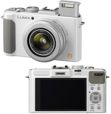 Panasonic Lumix DMC-LX7W 10.1 MP дигитална камера со 7,5X интелигентен зум и 3,0-инчен LCD-бело