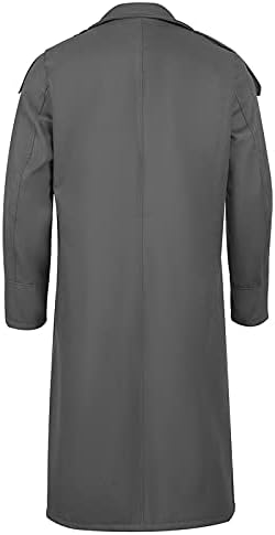 IOPQO Американски фудбалски јакни за мажи за машка зимска мода канцеларија солидна боја издолжена јакна маички маички палта
