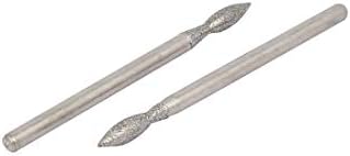 Делови и додатоци за мелница за мелница од 2,3 мм, 2,5 мм, камена глава, мелење бит дијамант монтиран за замена на мелница Точка 5 парчиња