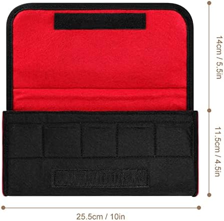 Ретро тапани стапчиња за носење на торба за складирање на заштитни патувања со прекинувачи со слотови за картички за игри