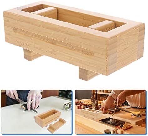 Doitool Musubi Maker дрвен суши Прес правоаголен DIY суши правејќи комплети оризови калапи јапонски дома суши што прават алатки Мусуби