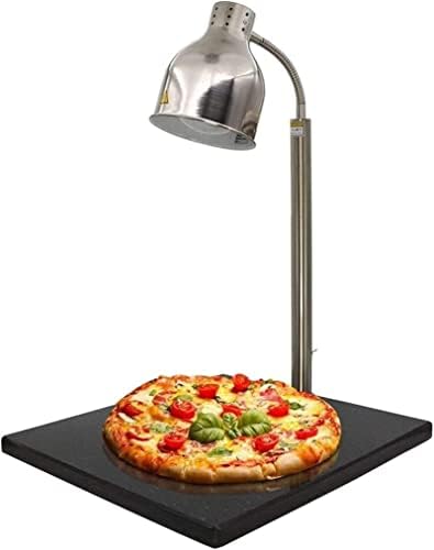 Смешно за топлинска ламба Храна потопла преносна прилагодлива топлинска ламба 250W Фудбал за приказ за ресторана кујна бифе база мермер