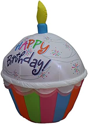 Пакет за украси на две роденденски и патриотски забави, вклучува 4 нозе високи надувување среќен роденден со свеќа, и 6 нозе високи